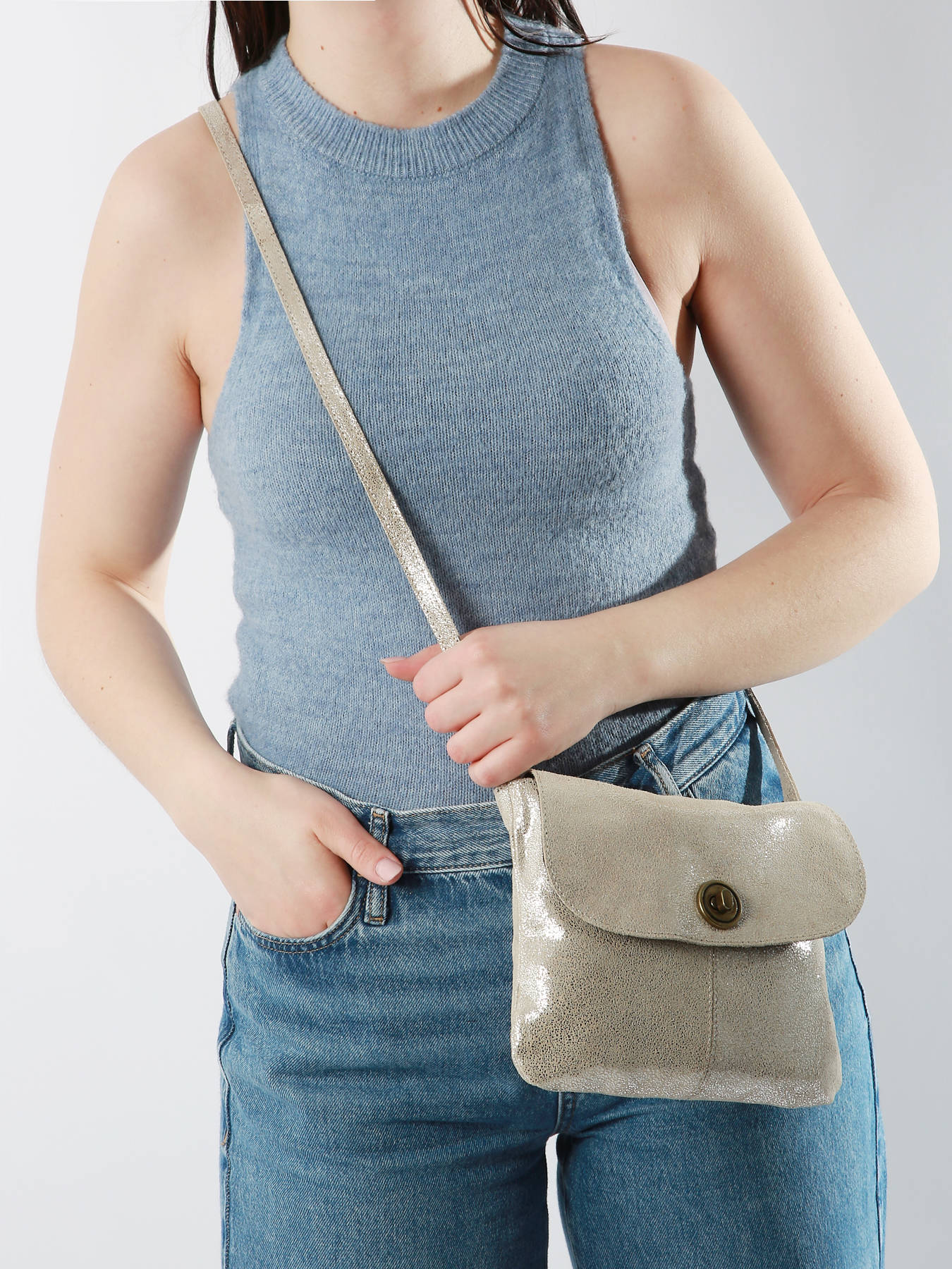 Sac bandoulire Totally cuir PIECES