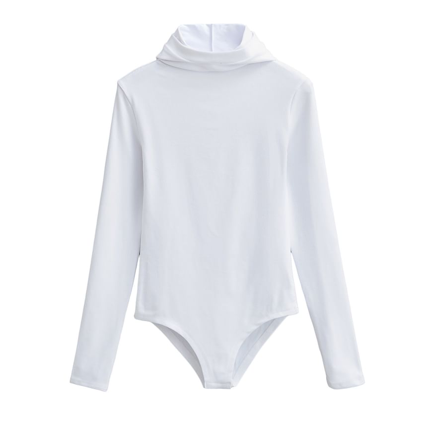 Reknovine - Effen bodytop met lange mouwen en coltrui