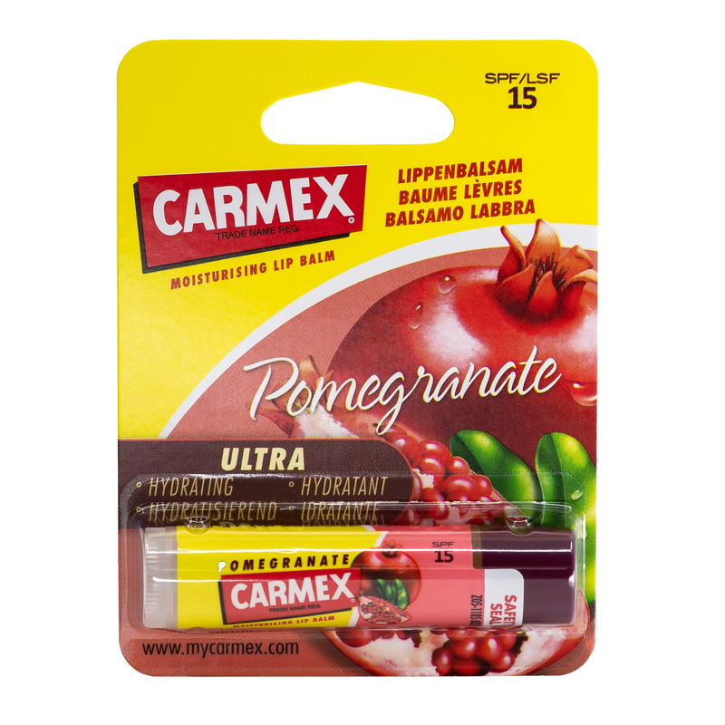 CARMEX Lippenbalsam Premium<br>4.25 g, Stick, Balsam, Pomegranate SPF 15