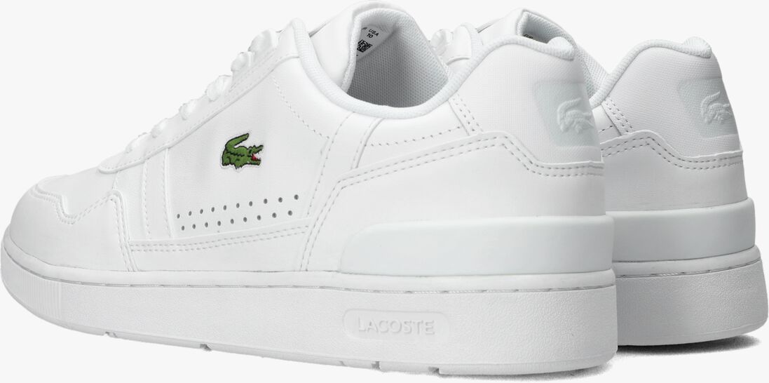 LACOSTE witte lacoste lage sneakers t-clip