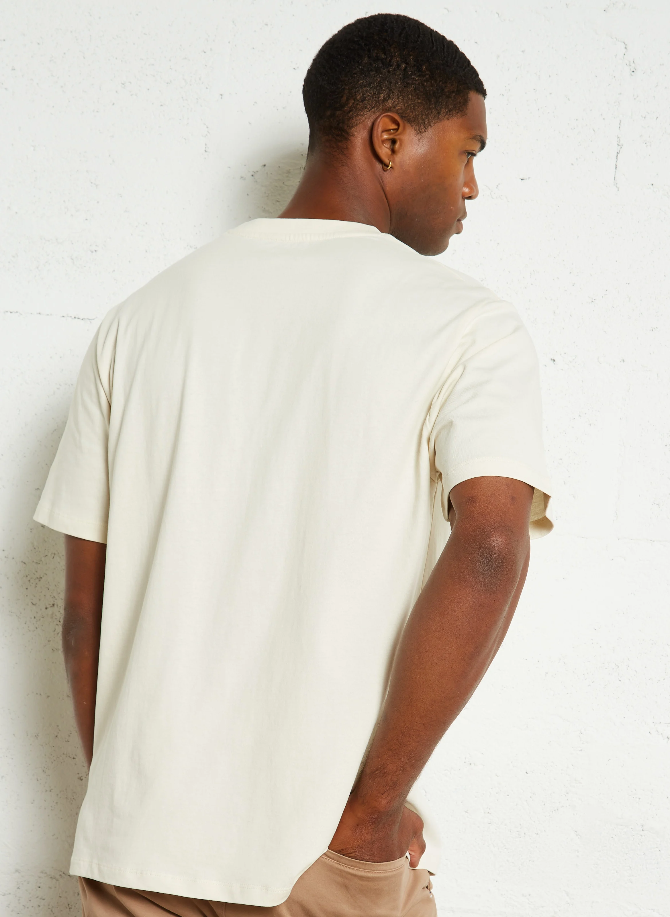 CONNOR - Tee-shirt col rond en coton | Blanc