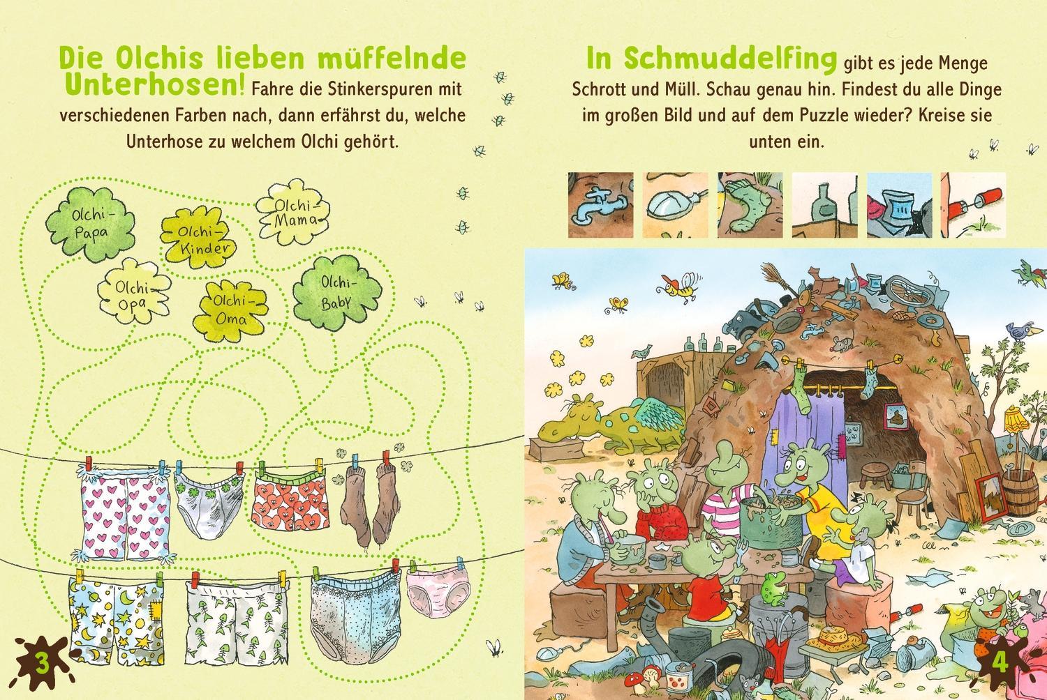 Die Olchis. Puzzle im Buch. 100 Teile