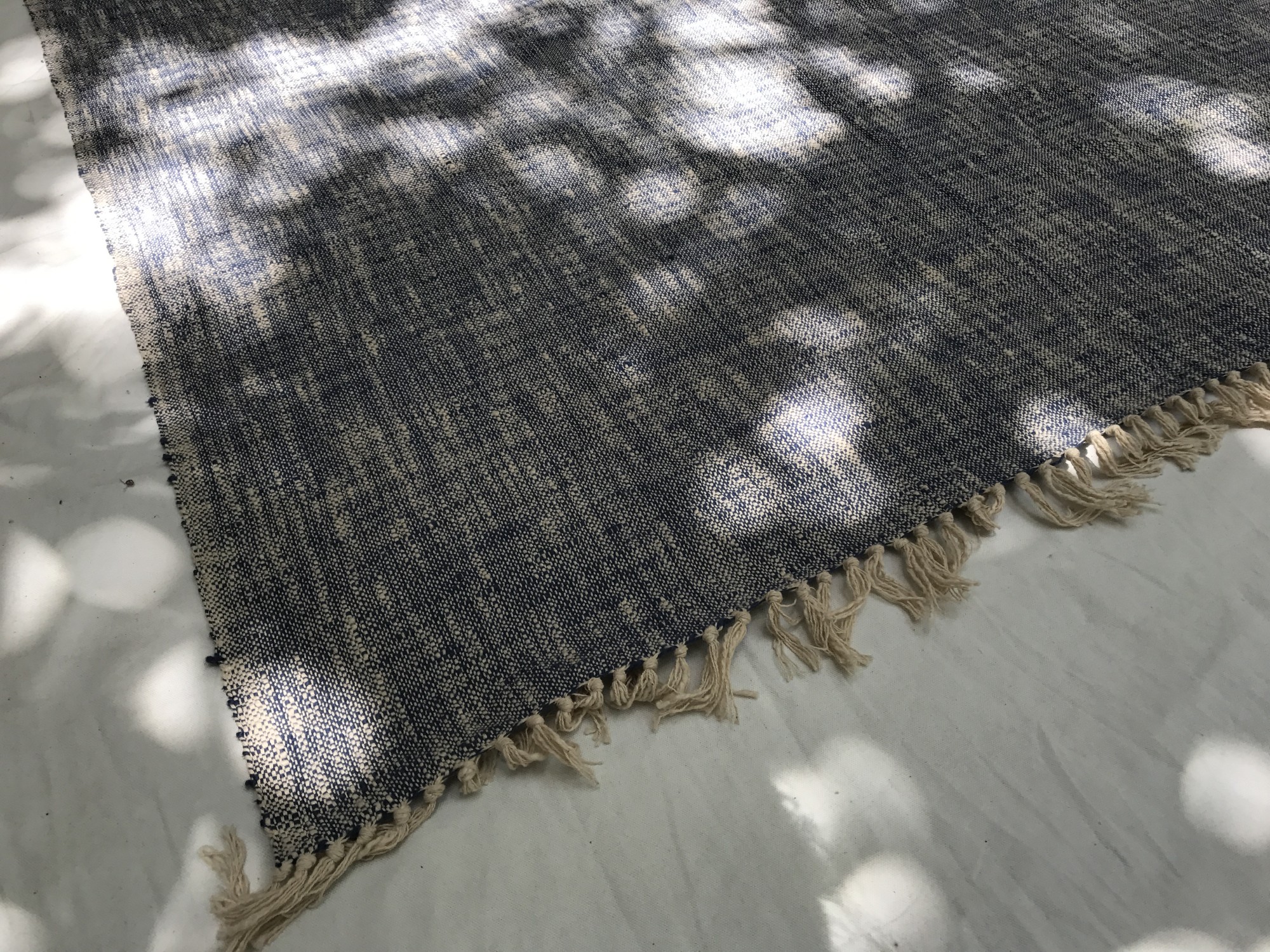 Throw 'Jodhpur', blau, weiß, B 180 cm, T 128 cm günstig bestellen