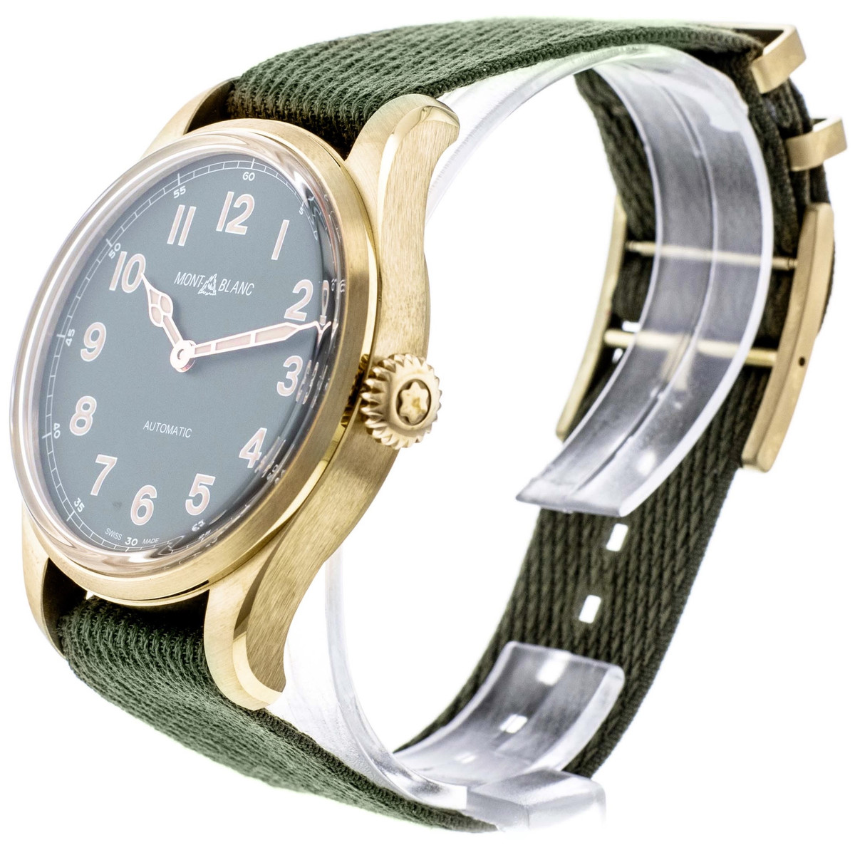 Montre d'occasion Montblanc 1858 homme automatique bronze bracelet nato
