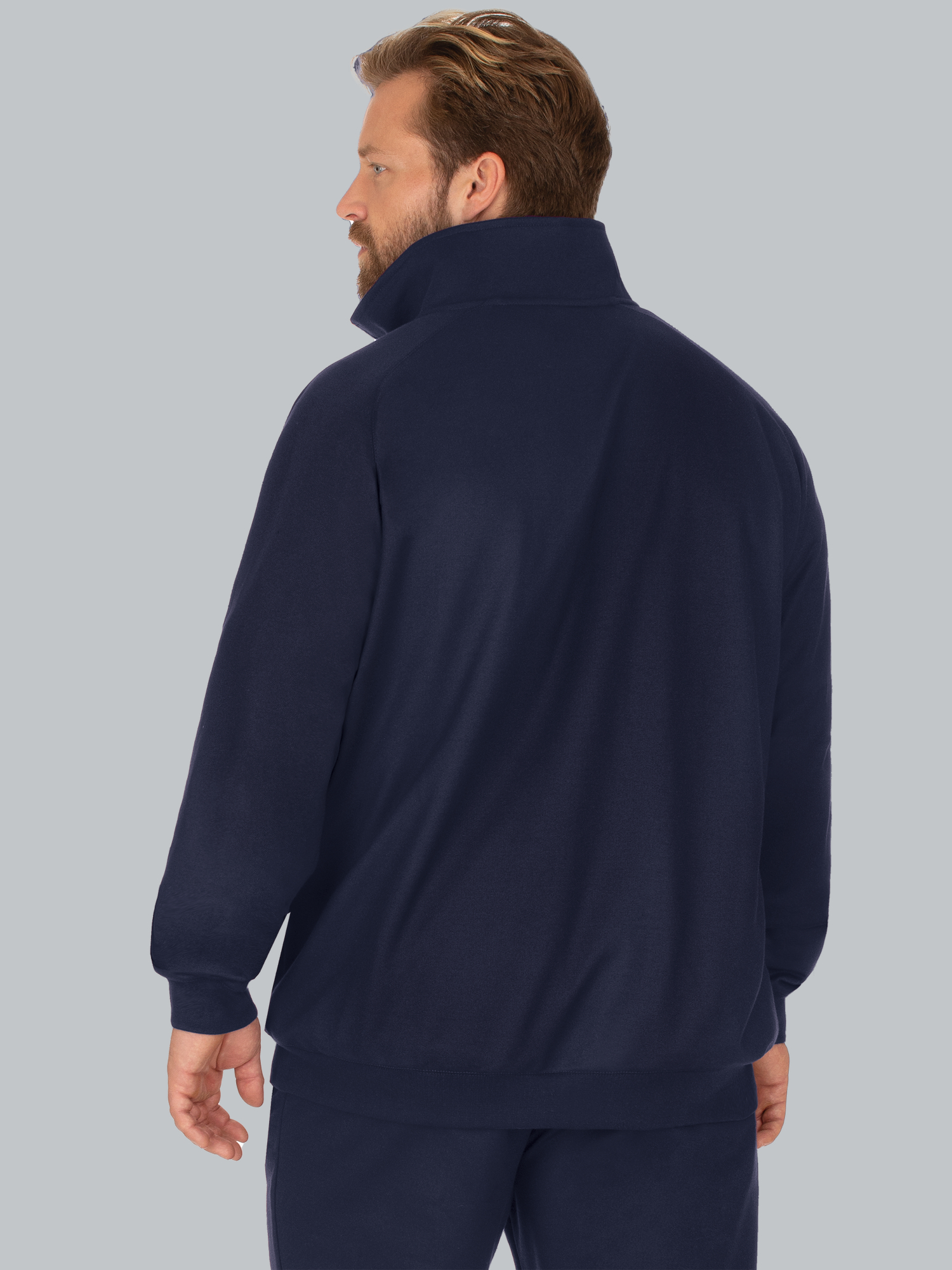 Raglanjacke aus Sweat-Qualität Navy
