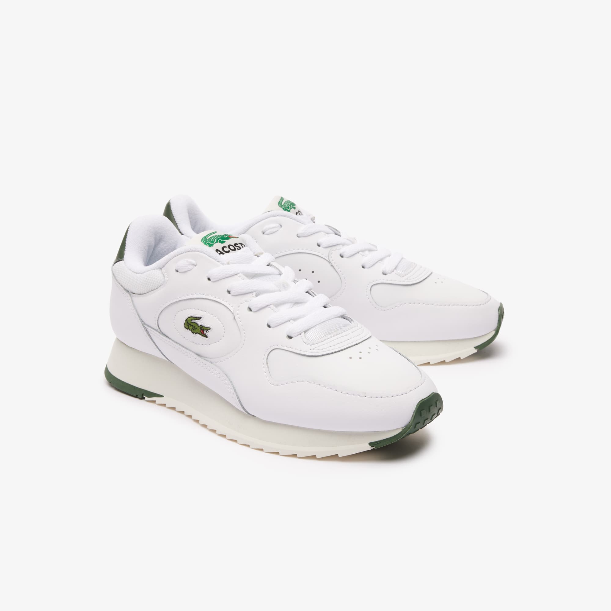Sneakers Linetrack femme en cuir Sneakers - Blanc - Lacoste - Femme