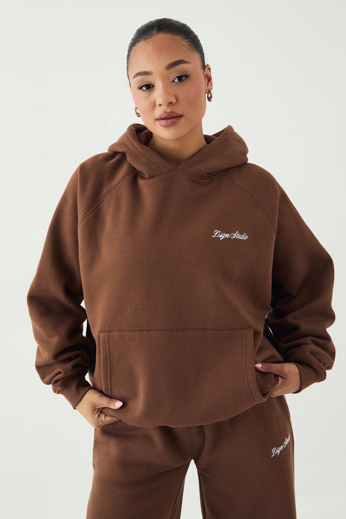 Sweat À Casynthétiqueche Oversize Brodé Script Dsgn Studio