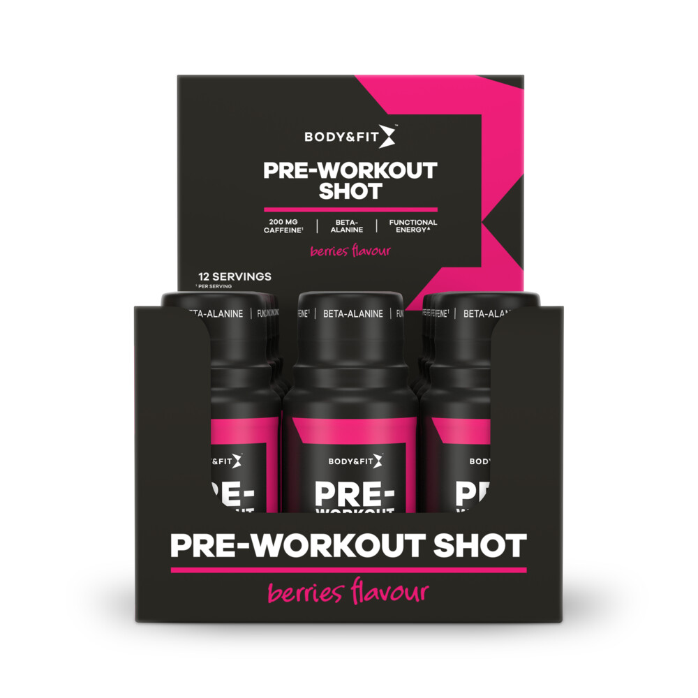 Body & Fit Pre-workout Shot Berries12 x 60 ml