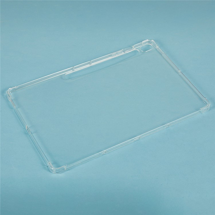 Samsung Galaxy Tab S10 FE  Plus Gummi Case Hülle   S-Pen Aussparung - Transparent (Matt)