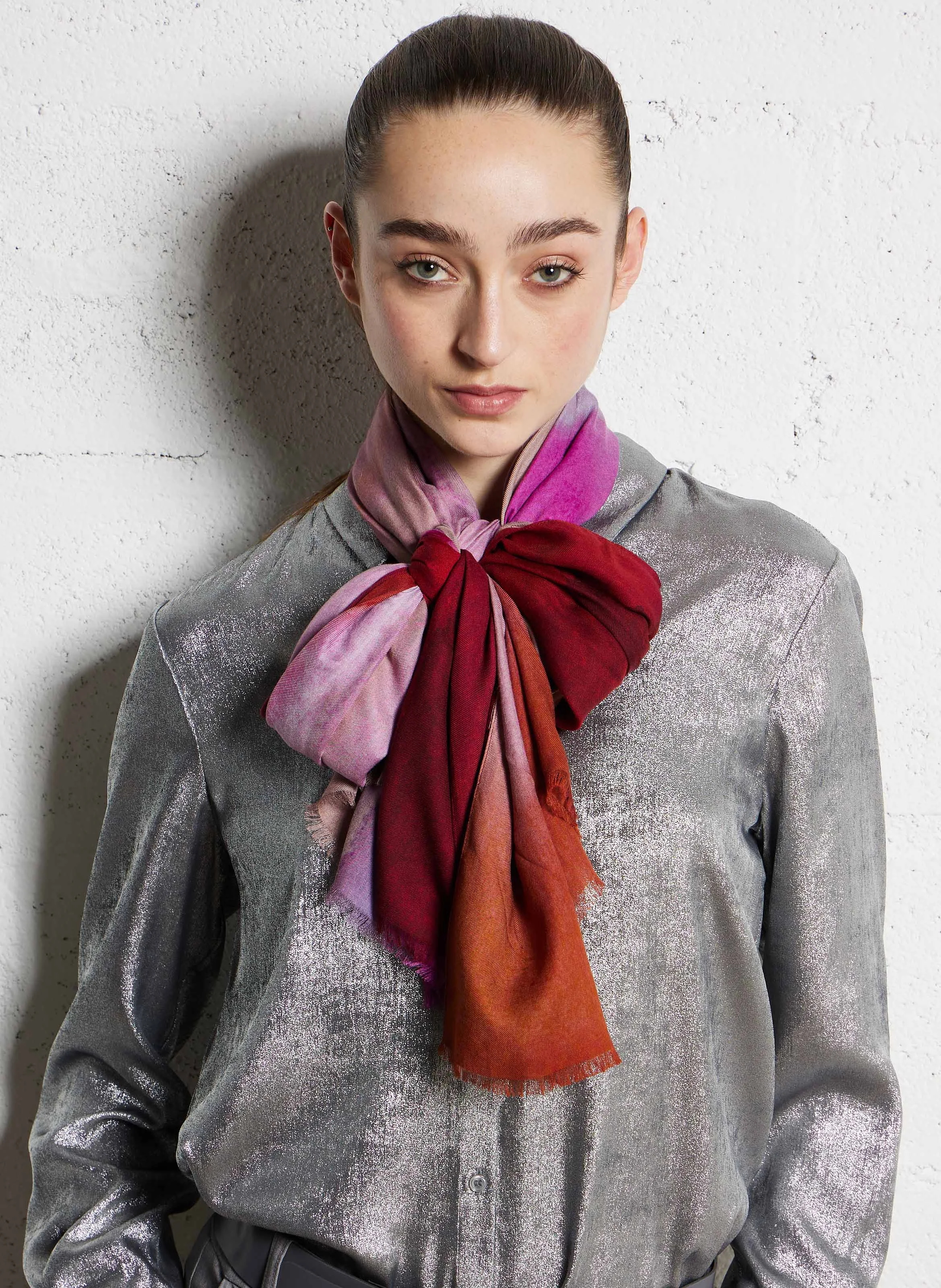 Foulard imprimé | Rose