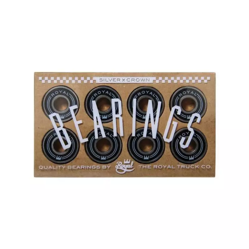 Roulements Skateboard ROYAL Roulements Jeu De 8 Silver Crown