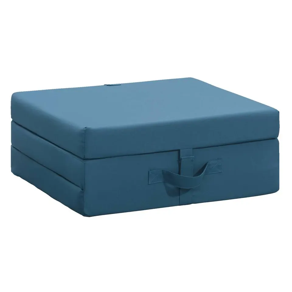 Opvouwbaar matras Rumba - blauw - 70x190x9 cm