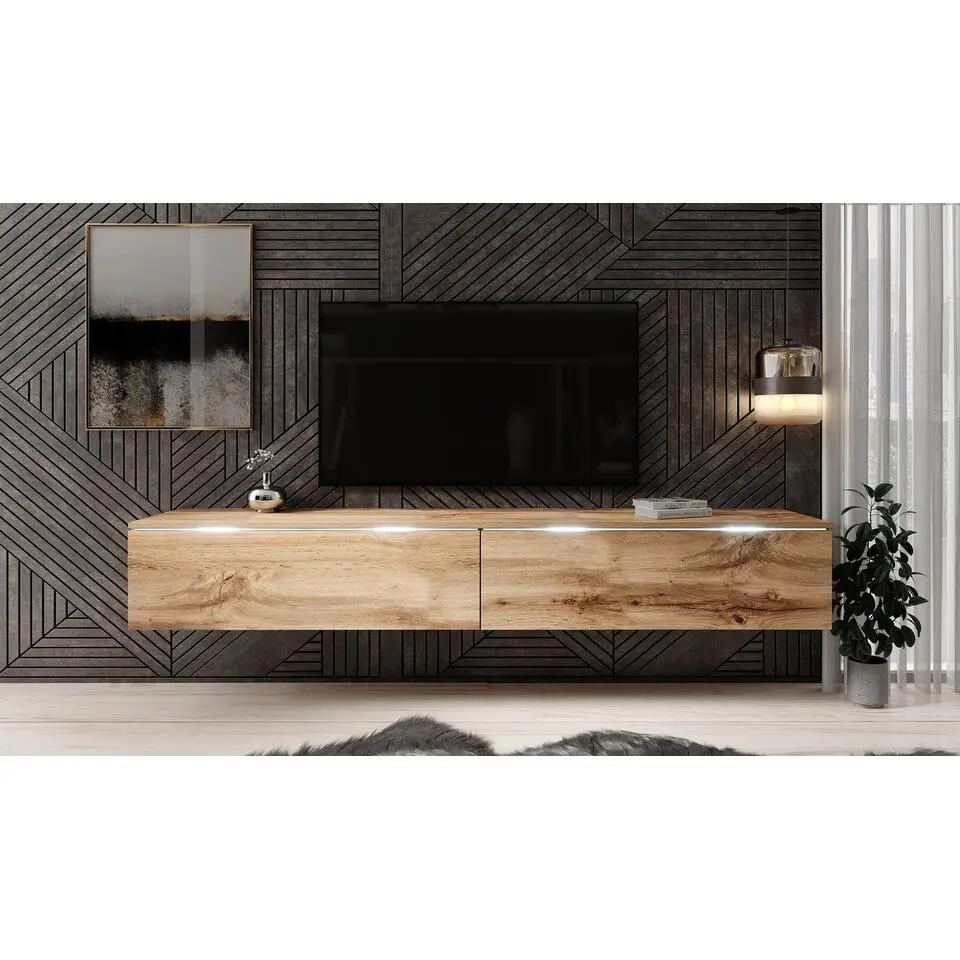 Meubella - TV-Meubel Dixon - Eiken - 180 cm