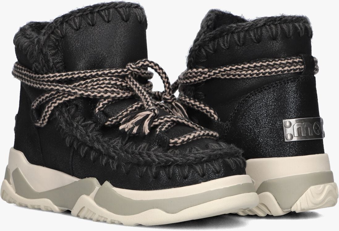 zwarte mou snowboots trainer 02 scoubidoo lace