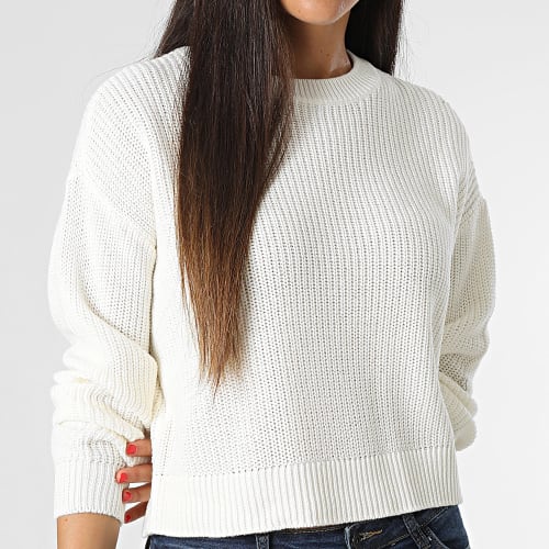 Pull Crop Femme Maysa Beige