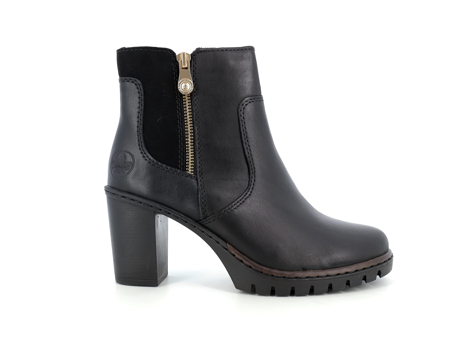 Rieker-Y2557 Matières combinées Noir