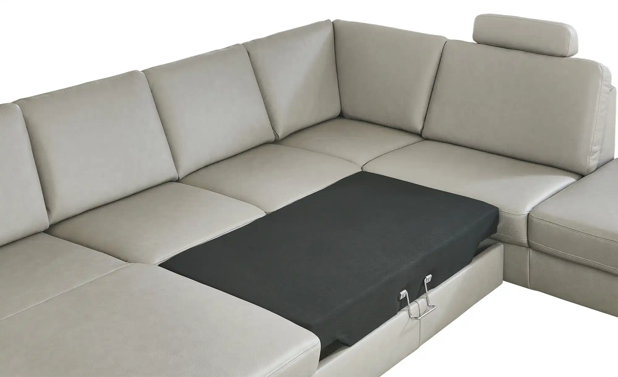 meinSofa Wohnlandschaft mit Sitz- und Rückenbezug aus Echtleder Samu-L