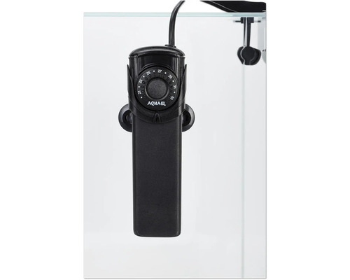 OptiBent 30 zwart aquarium, 29 l met LED-verlichting, verwarming, binnenfilter en bodem, wit glazen nano-aquarium