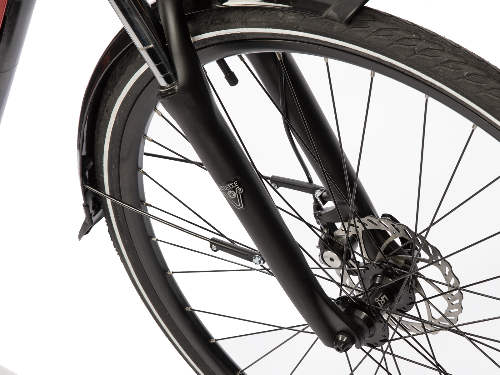 Villette L' Amant e-bike 13Ah elektrische damesfiets - Red