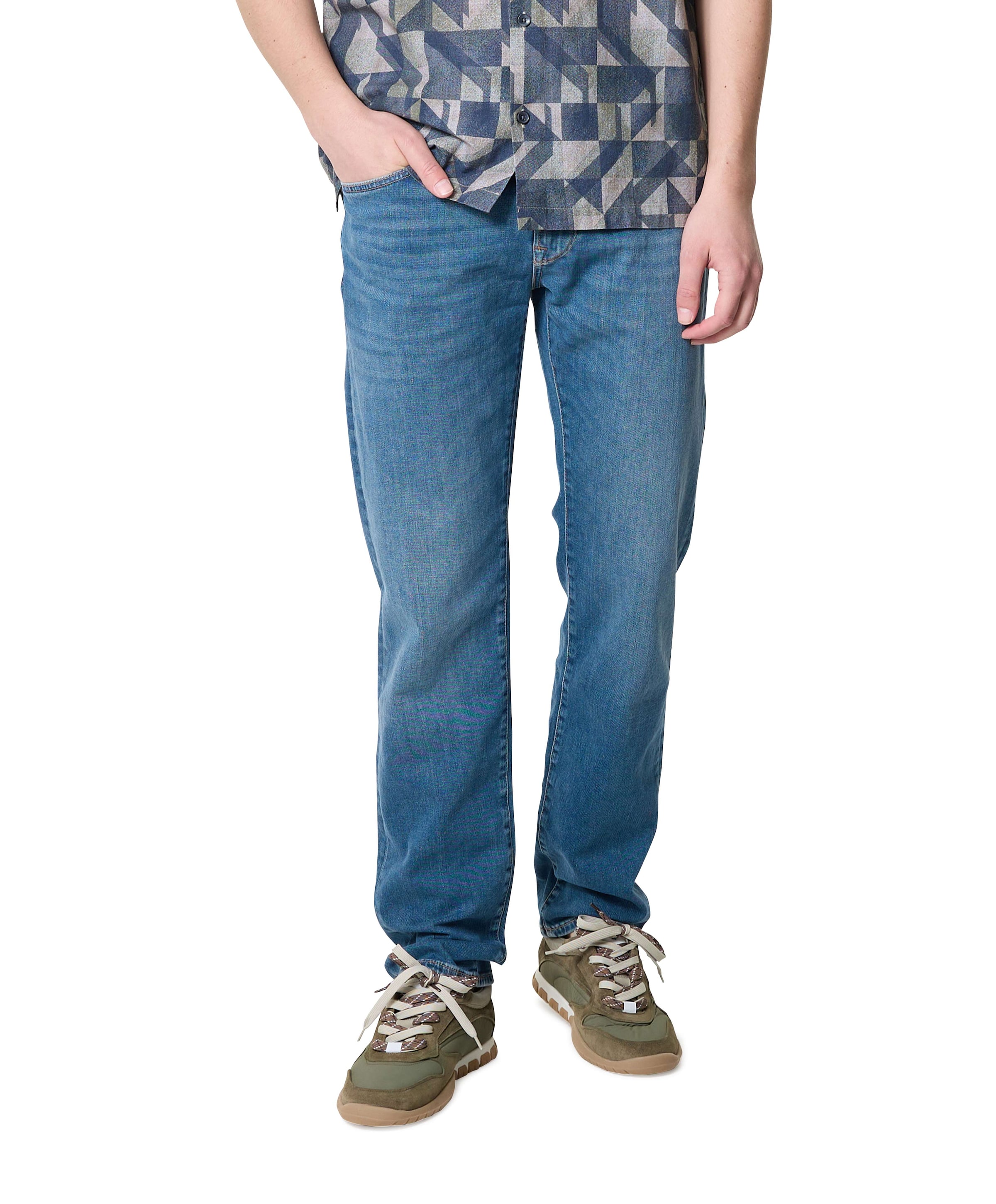 Vanguard V40 STRAIGHT SUMMER GREEN CAST heren jeans blauw