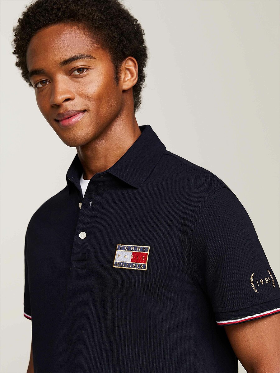 TOMMY HILFIGER<br>Polo slim 1985 Bandeira