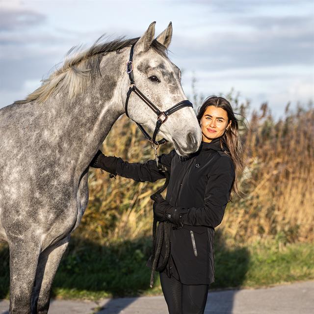 Paardrijhandschoenen HKM Keep Warm Style Heating Zwart