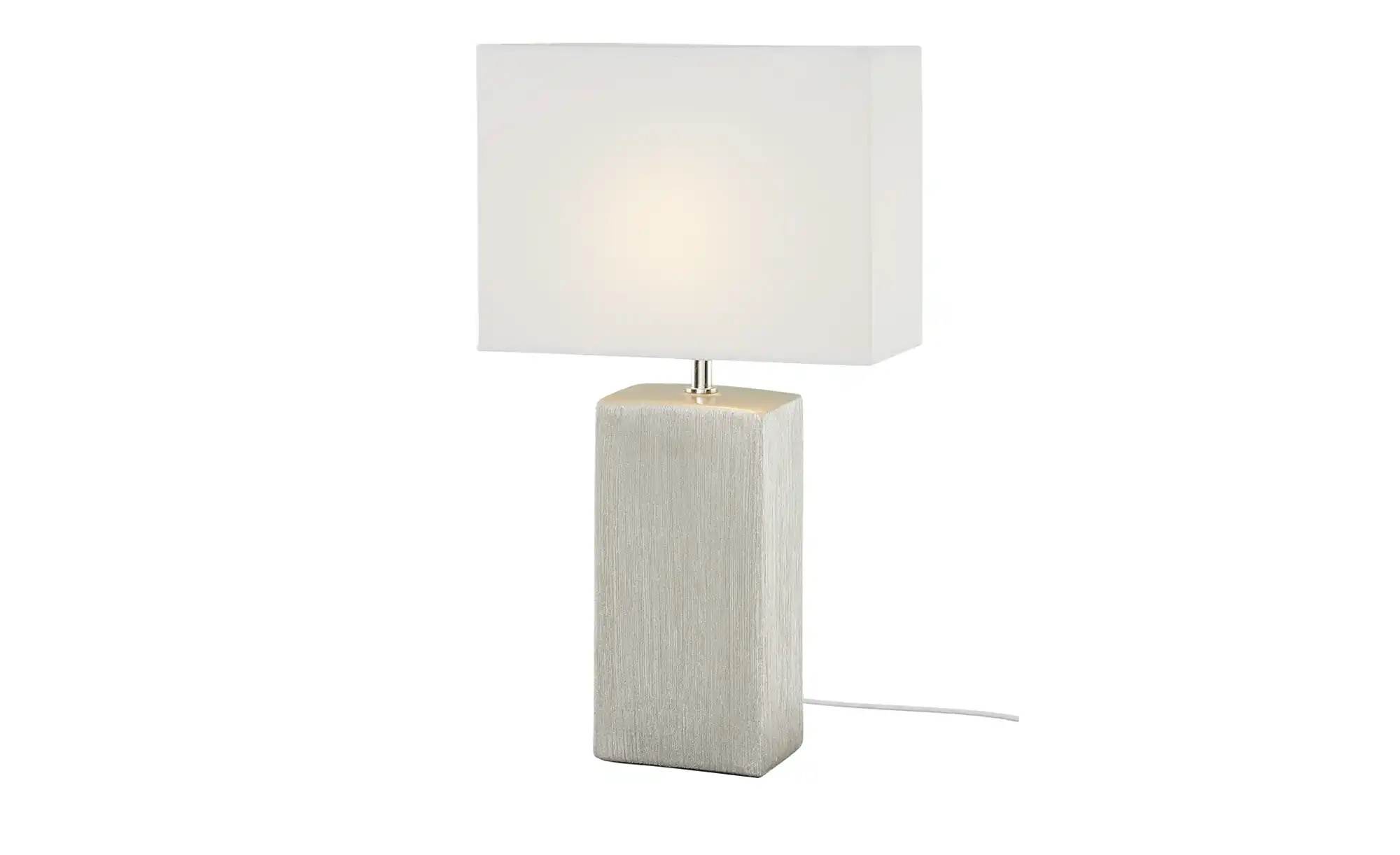Fischer-Honsel Tischleuchte, 1-flammig, Keramik silber antik