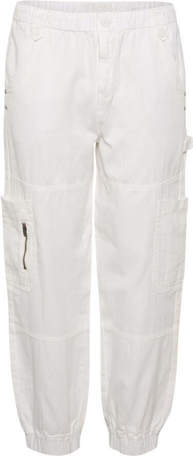 Cream CRMunto Ankl Worker Pant - Audrey F Snow white