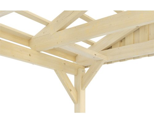 SKAN Holz Fichtelberg enkele carport, 423 x 566 cm, natuurlijke afwerking