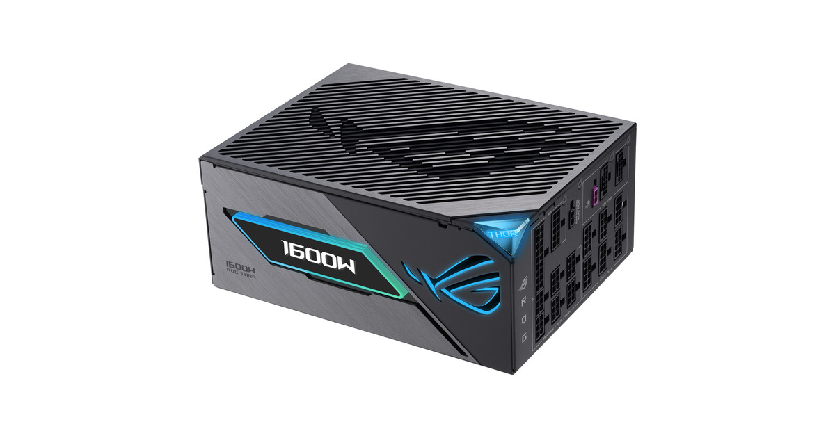 ASUSROG THOR Titanium III modulaire 1600 watt voeding   (Zwart, 2x 12V-2x6, 4x PCIe)