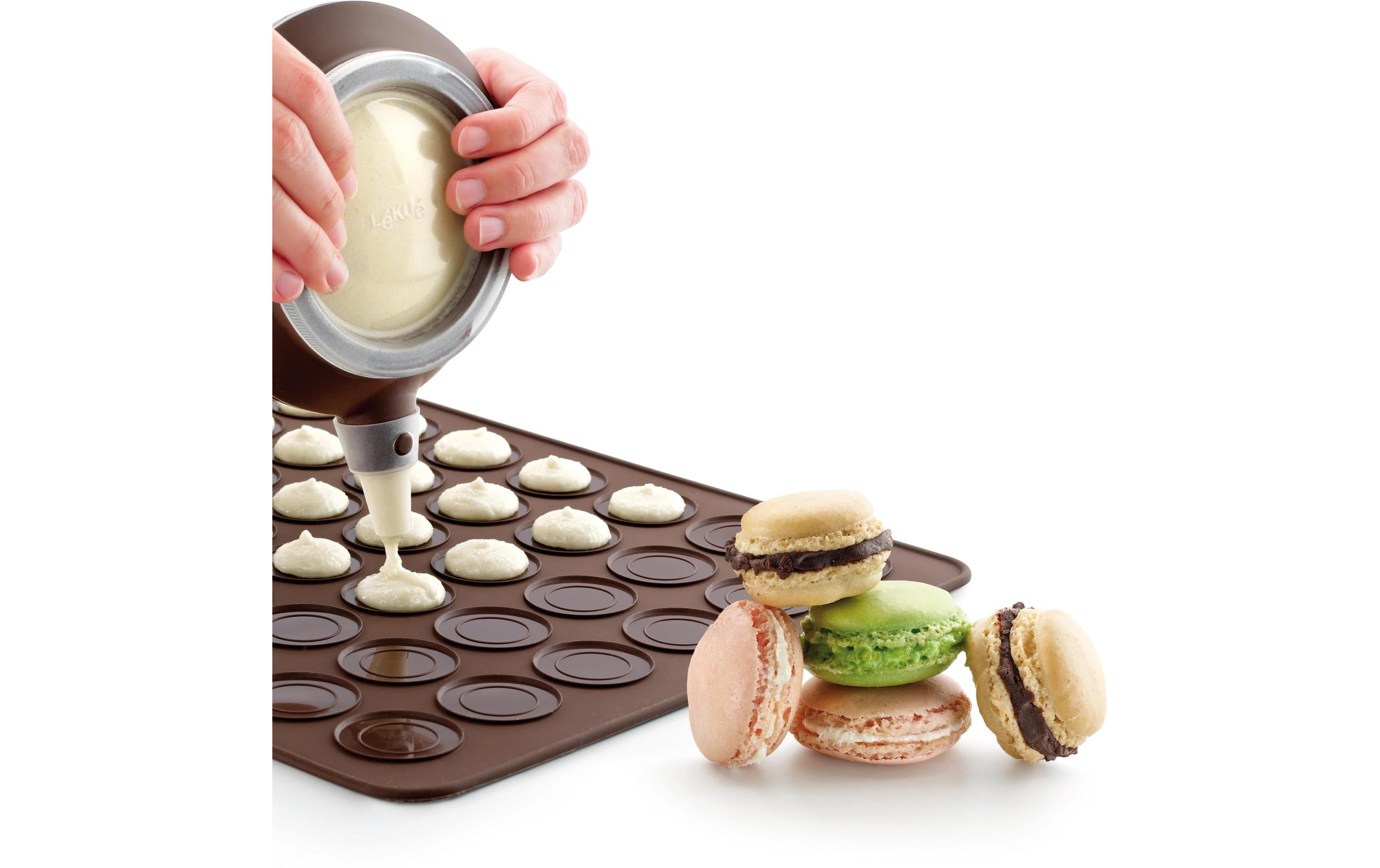 Macaron-Backmatte Silikon, BraunMacaron-Backunterlage