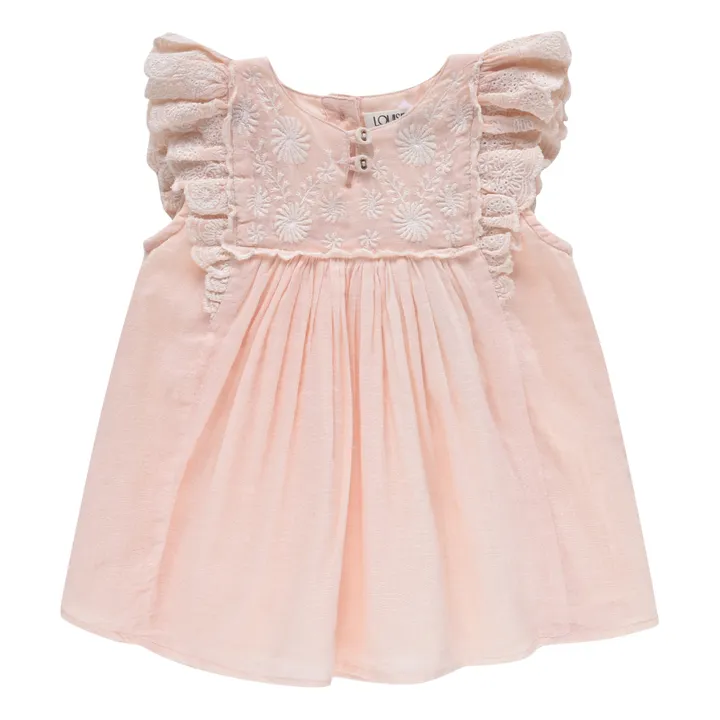Louise Misha Robe Coton Bio Hasha | Rose pâle