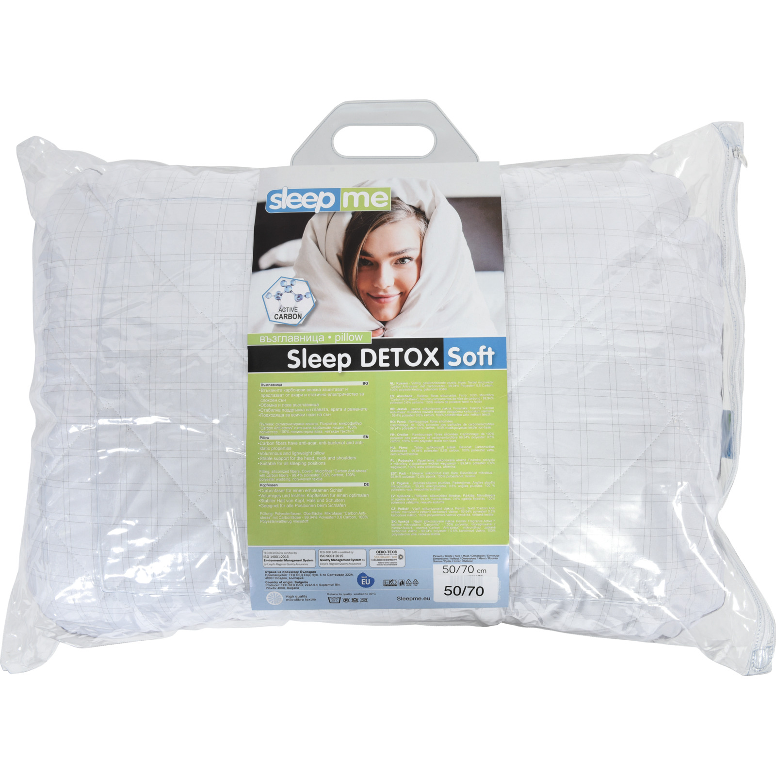 Kissen Detox, 50x70 neues Kissen, weiss