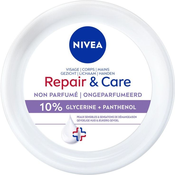 Nivea - Repair & Care Crème - Geurvrij - 400ml