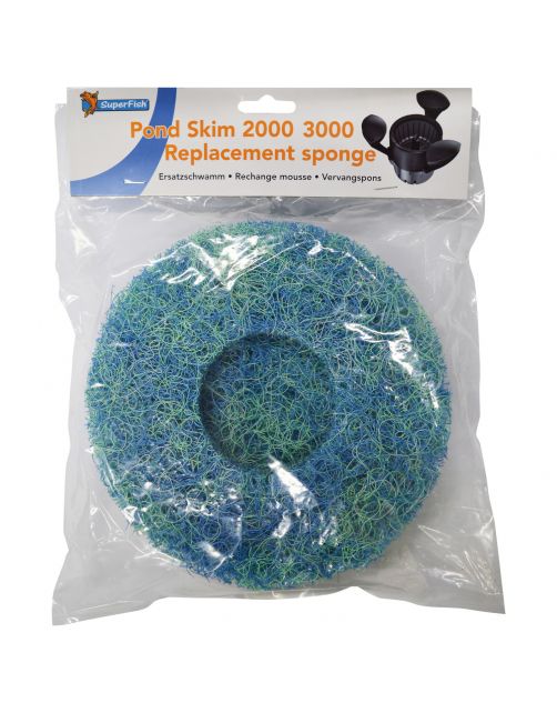 Superfish Pond Skim Vervangspons - Filters - 22x5x25 cm 2000\/3000