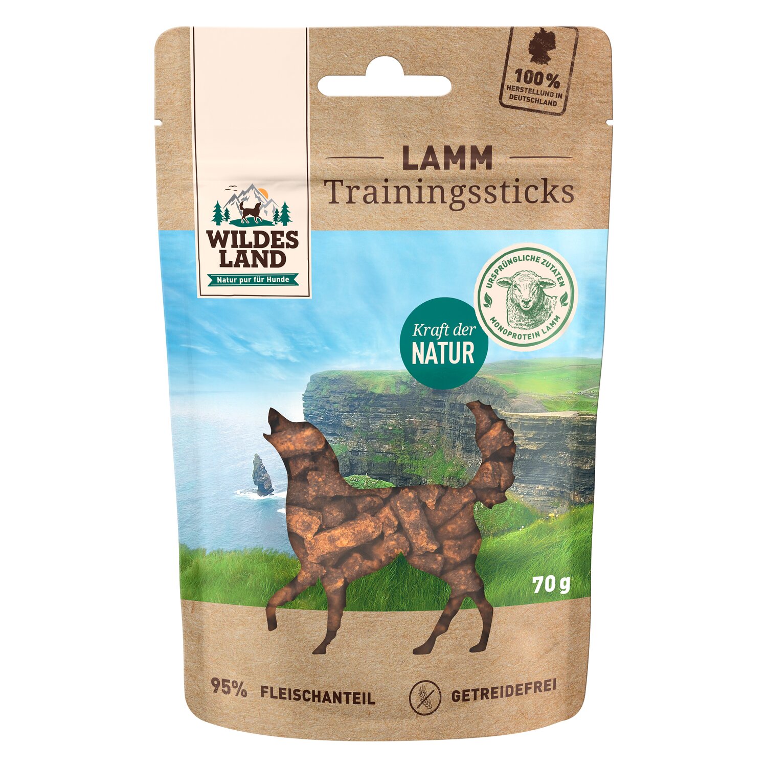 WILDES LAND Trainingssticks  - 70 g - Lamm