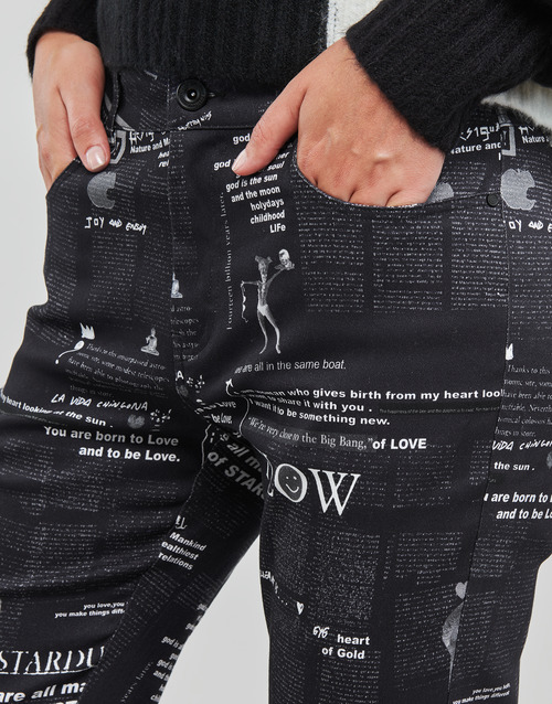 Desigual - PANT_NEWS - Noir / Blanc