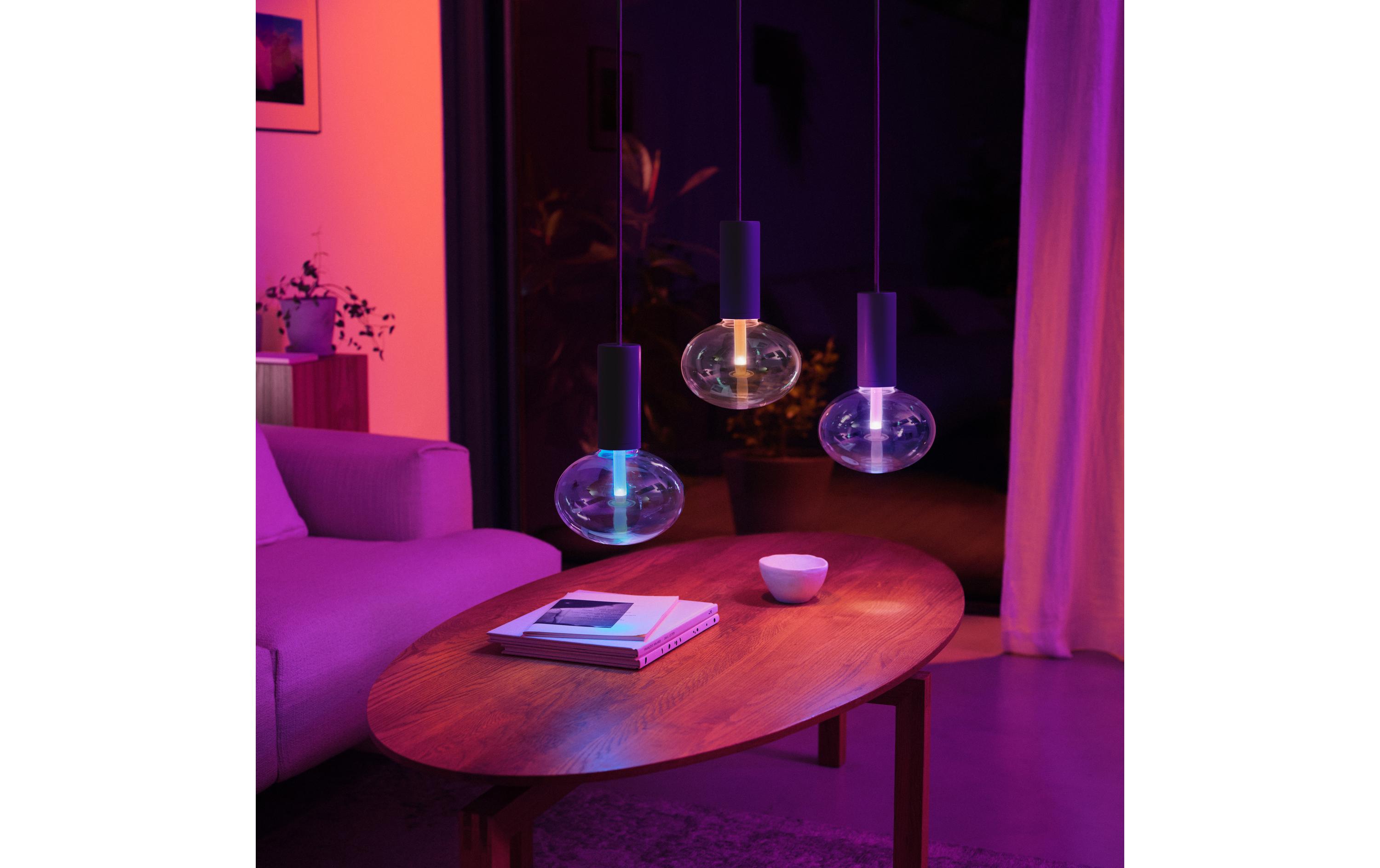 Leuchtmittel White & Col. Amb. Lightguide, 6.5 W, EllipseSmartes Hue E27-Leuchtmittel