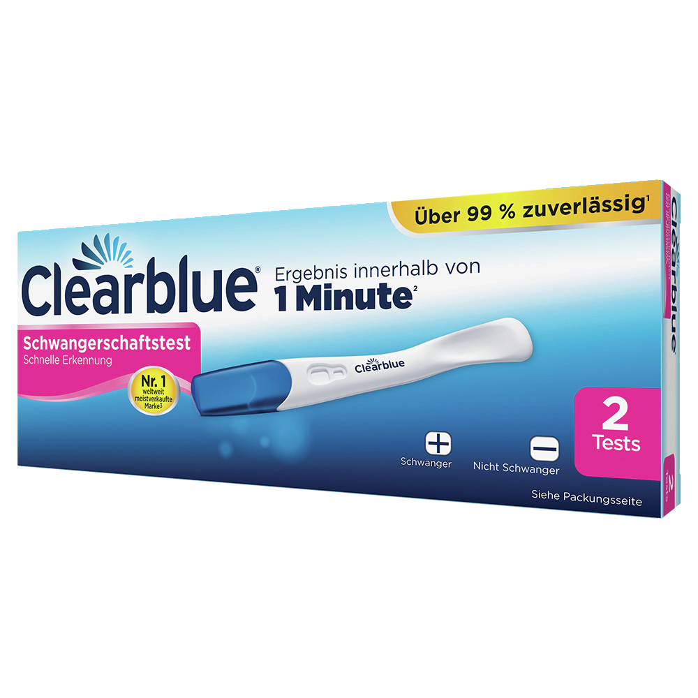 CLEARBLUE Schwangerschaftstest Schnelle Erkennung 2 Stk