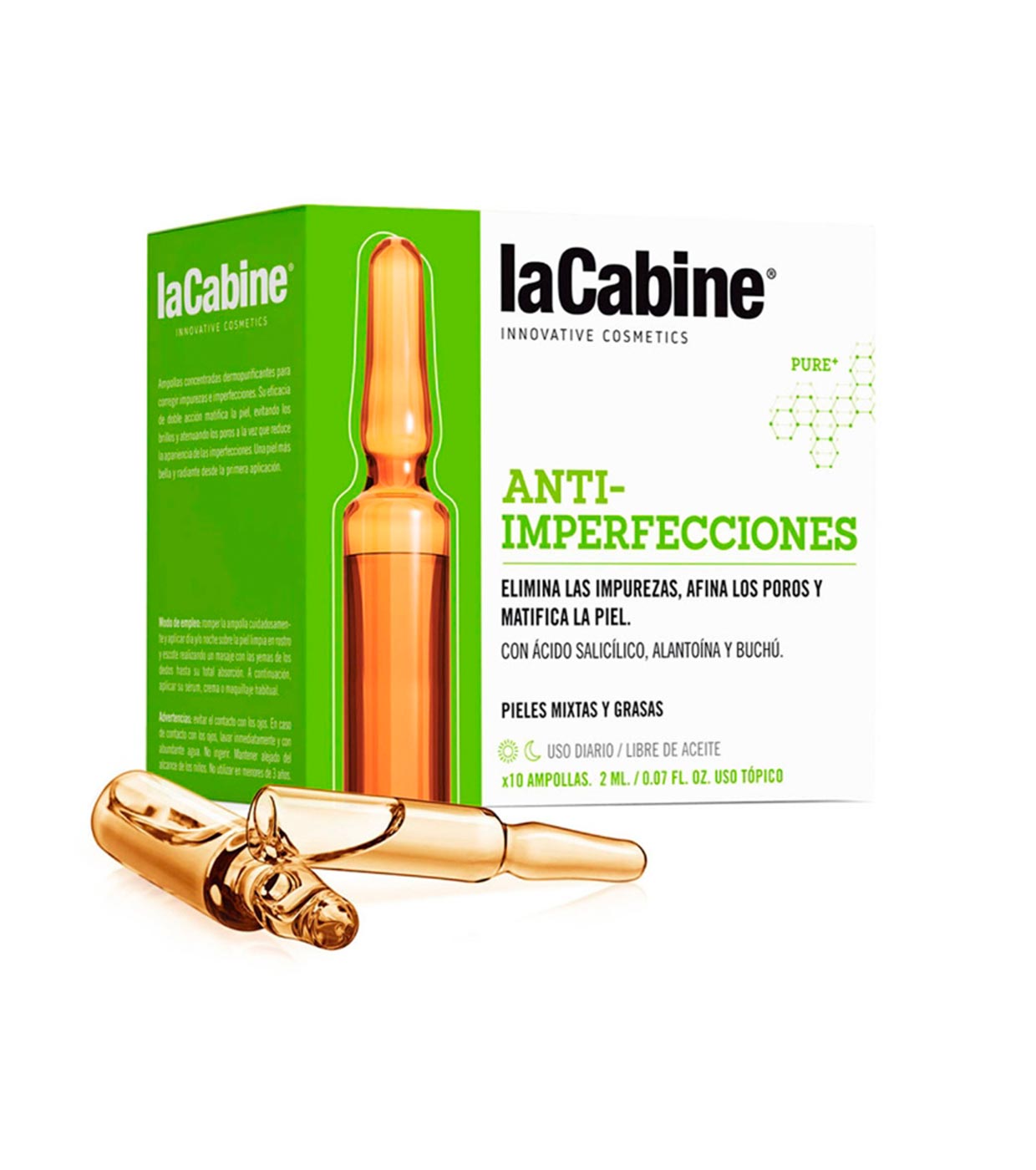 La Cabine - Pacote de 10 ampolas anti-manchas - Pele mista e oleosa