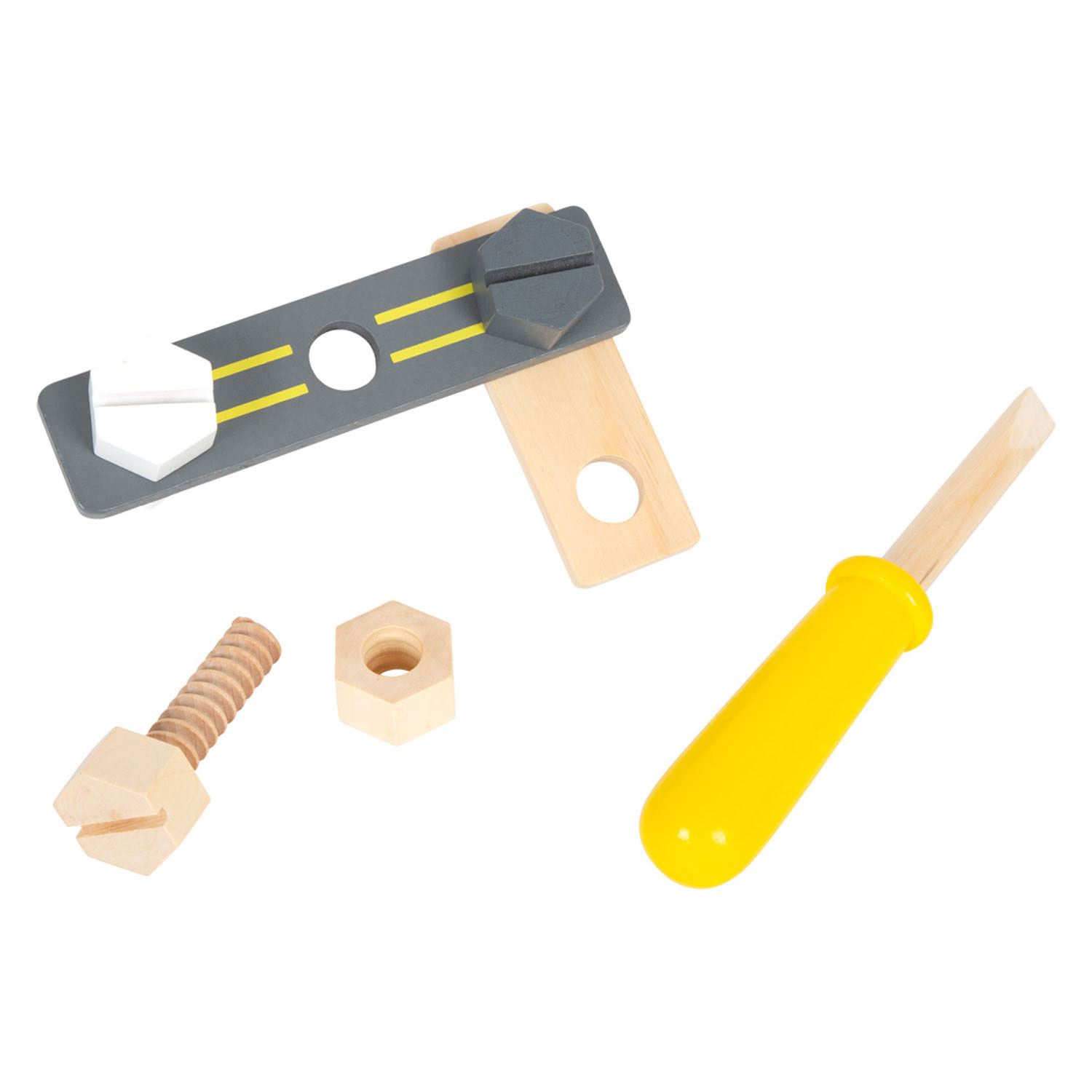 Small Foot-Gereedschapsriem met Houten Gereedschap Miniwob
