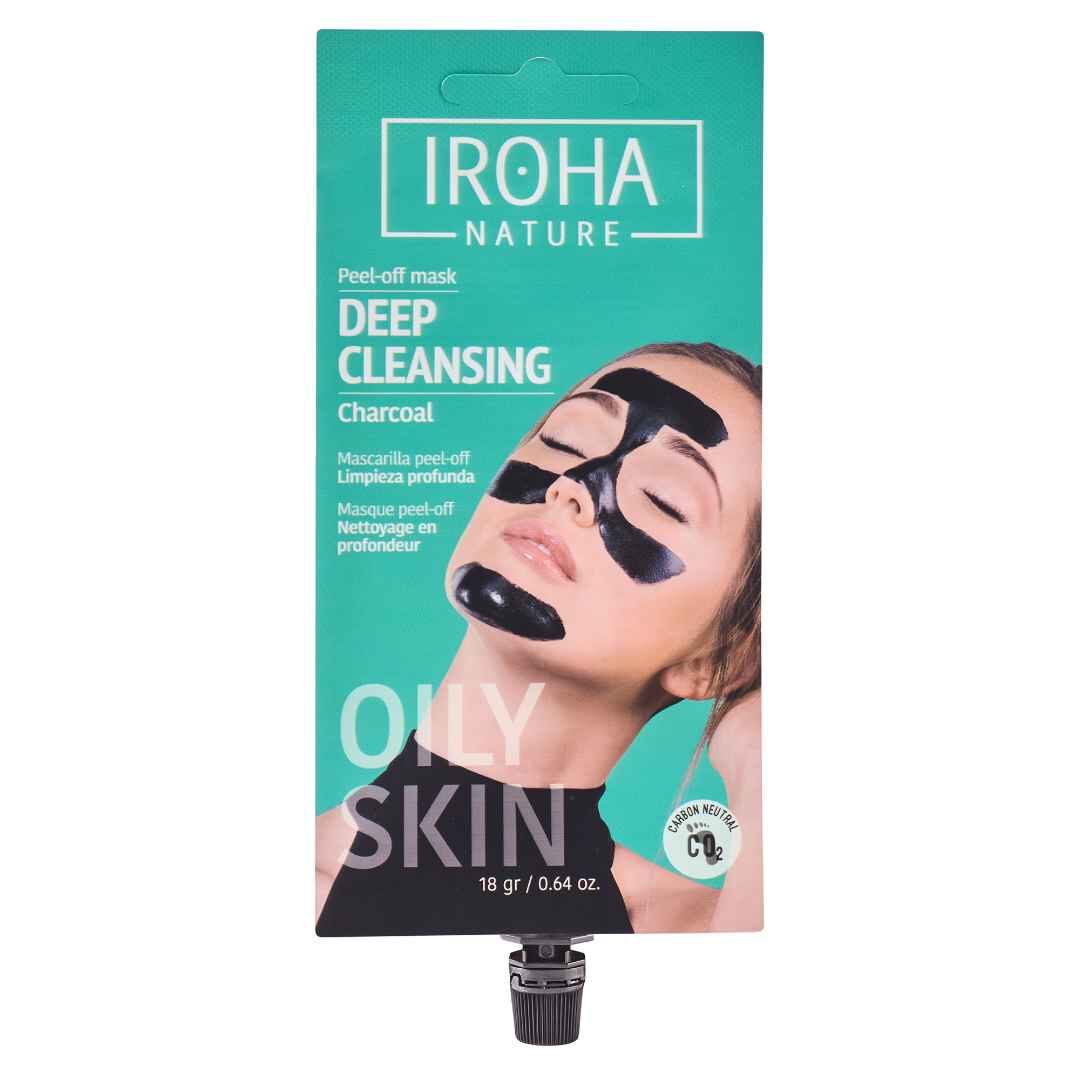 IROHA  Máscara Limpeza Profunda Peel off Charcoal - 1un