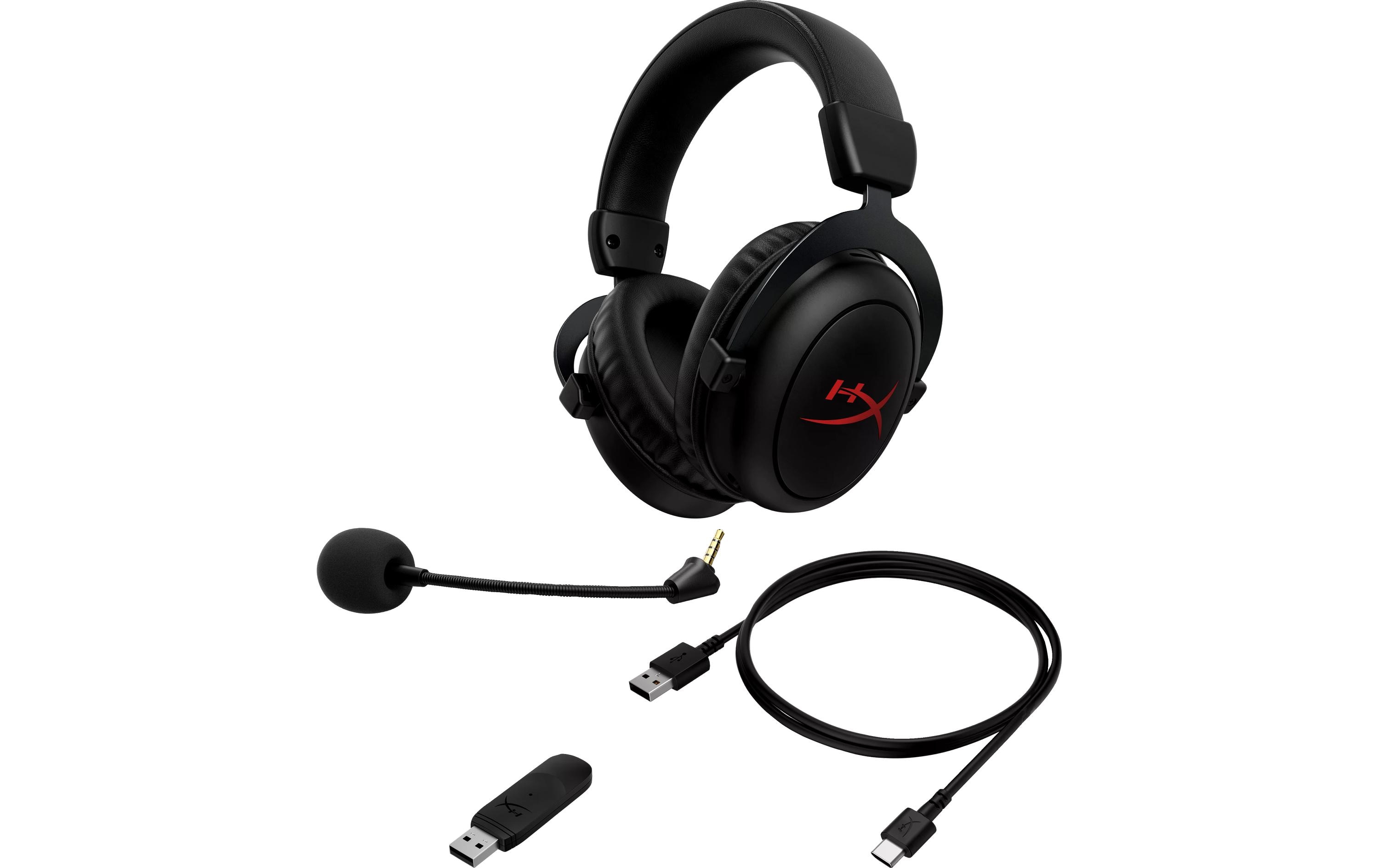 Headset Cloud II Core Wireless SchwarzKomfortables Gaming-Headset für PC und Spielkonsolen