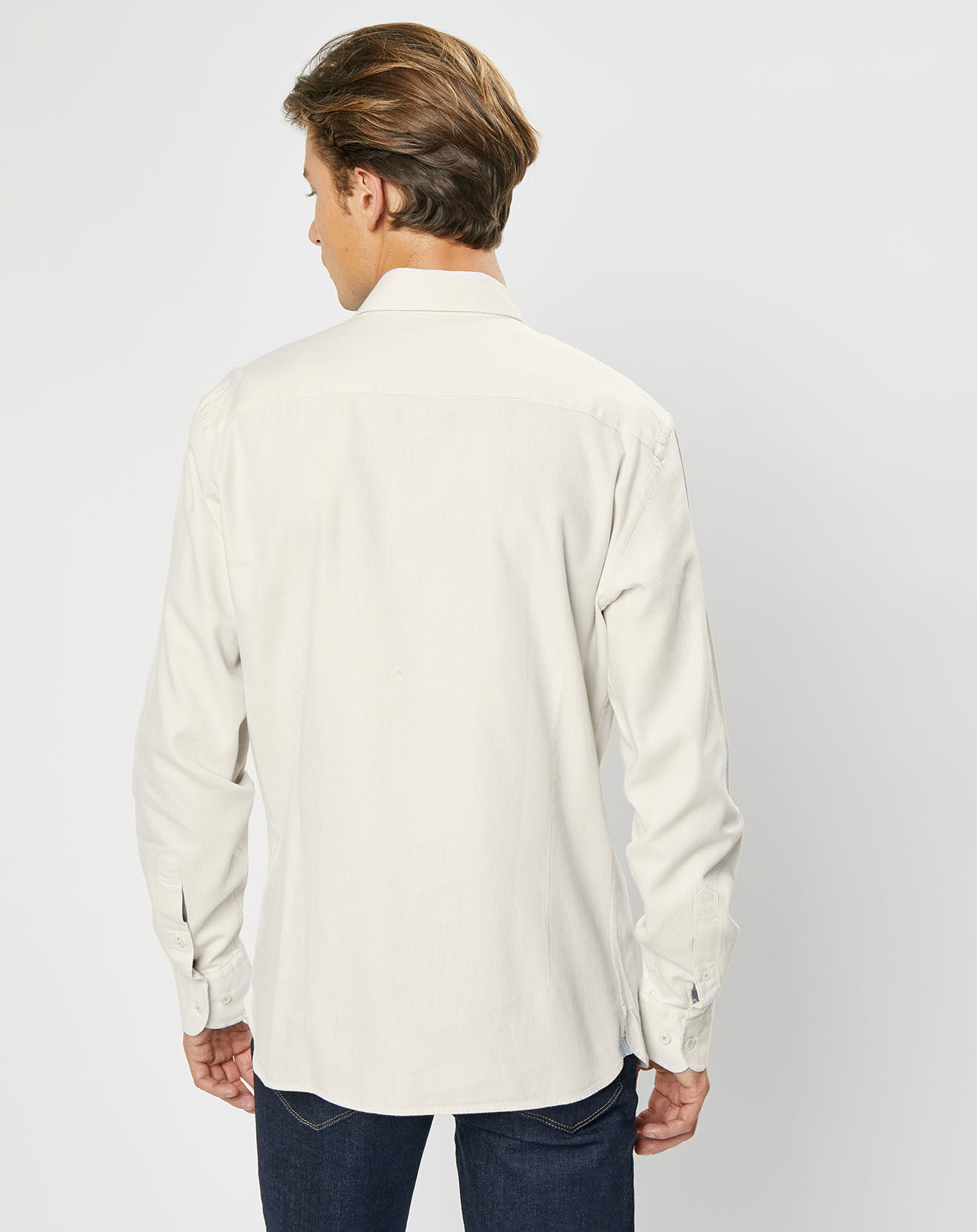 Hackett London Chemise Slim Fit Trim Twil Sport beige