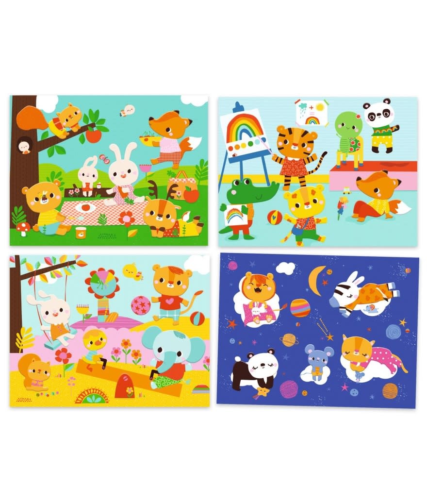 Djeco dj09873 Knutselset collage dieren