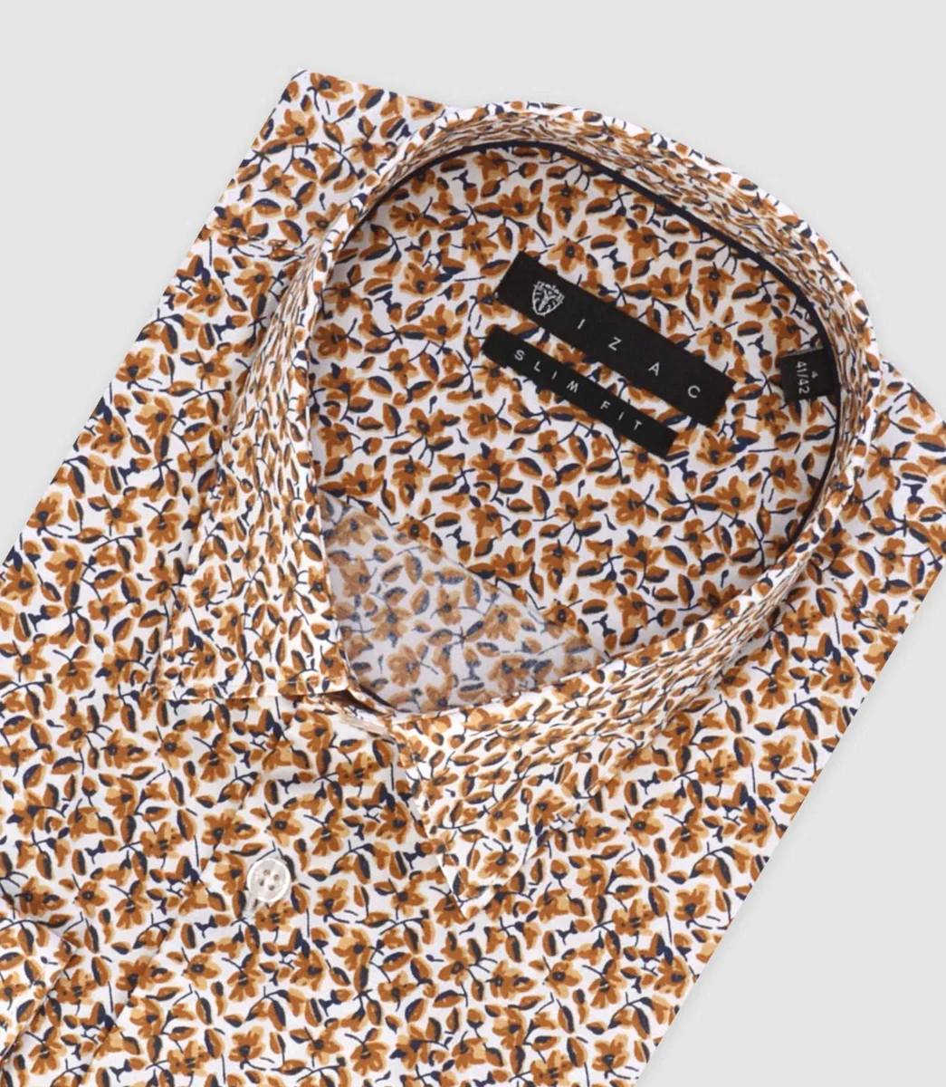 Chemise ville orange 