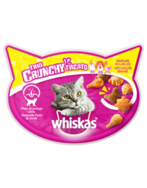 Whiskas Trio Crunchy - Kattensnack - Gevogelte 55 g
