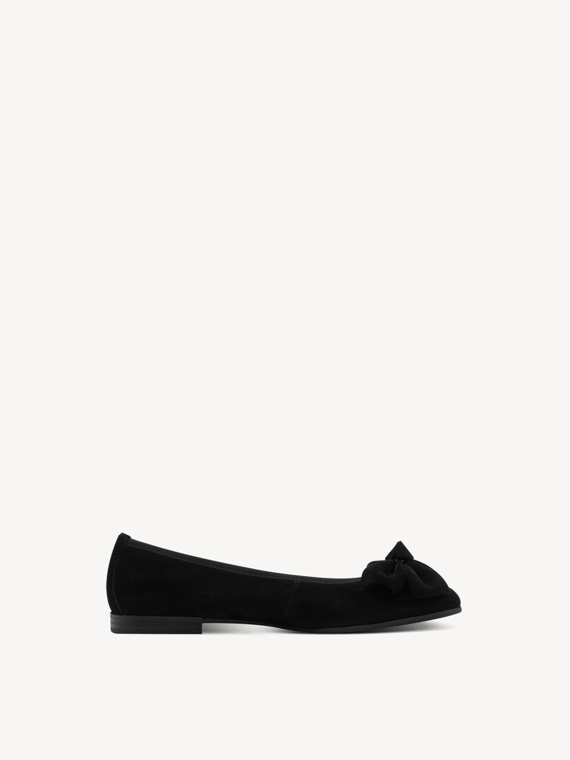 Leren Ballerina - zwart