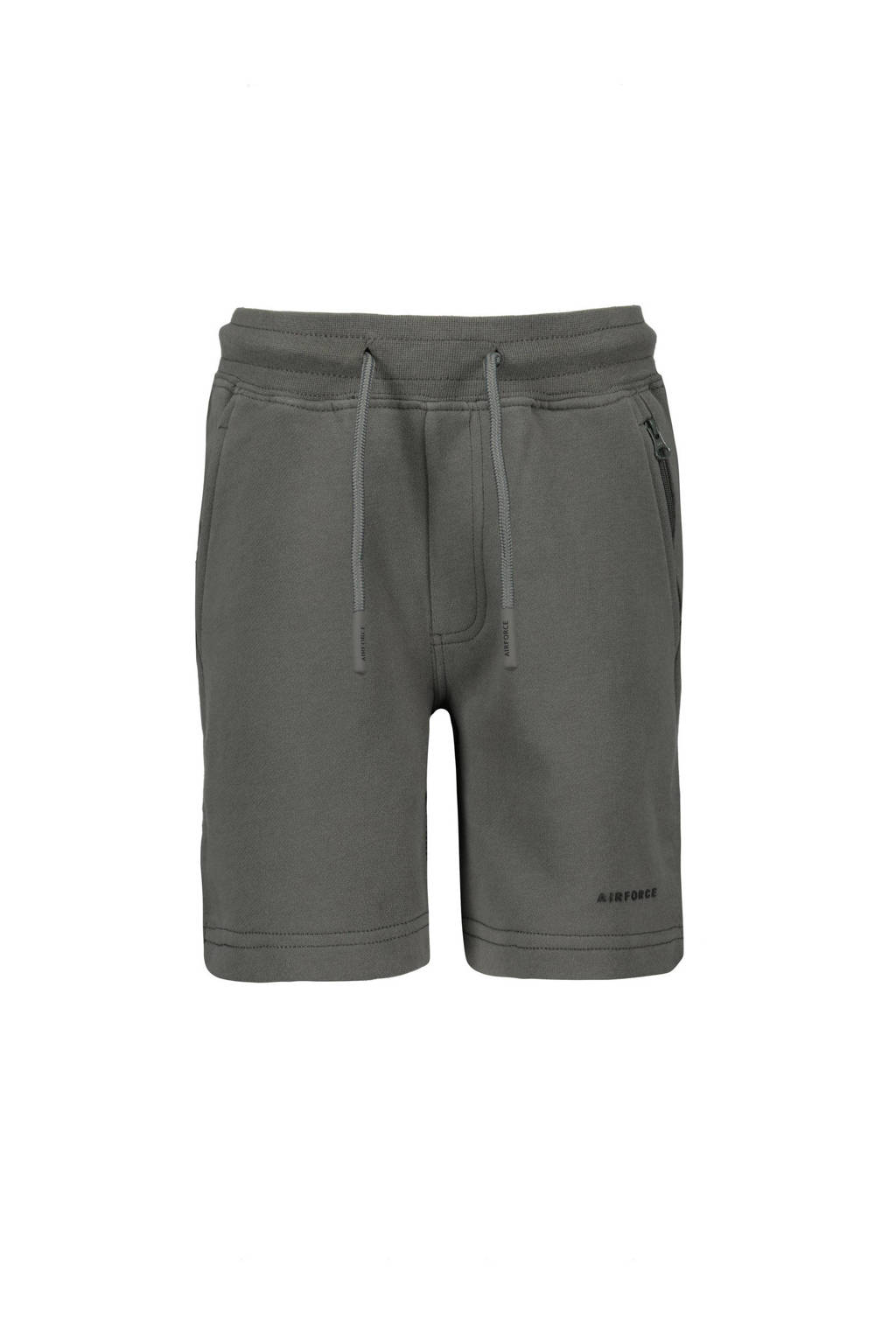 Airforce regular fit sweatshort antraciet