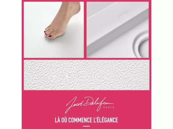 Receveur de douche JACOB DELAFON Flight rectangle extra plat antidérapant 120 x 80 cm